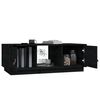 vidaXL Coffee Table Black 100x50x35 cm Solid Wood Pine