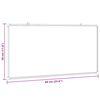 vidaXL Magnetic Whiteboard 60x30x1.7 cm Aluminium