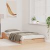 vidaXL Bed Frame Brown 90 x 190 cm Solid Pine Wood