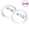 vidaXL Button Badges Kit with Pins 100 Sets Acrylic 25 mm