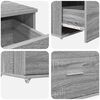 vidaXL Desk Grey Sonoma 131.5 x 50 x 106.5 cm Engineered Wood