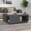 vidaXL Coffee Table Grey 100x101x40.5 cm Solid Wood Pine