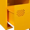 vidaXL Bedside Cabinet&nbsp;Mustard Yellow 35x39x43.5 cm Steel
