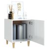 vidaXL Bedside Cabinets 2 pcs High Gloss White Engineered Wood