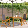 vidaXL Garden Chairs 2 pcs Anthracite Solid Wood Acacia and Fabric
