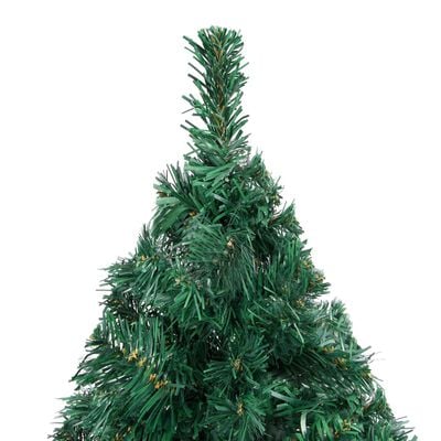 vidaXL Artificial Pre-lit Christmas Tree with Thick Branches Green 180 cm