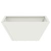 vidaXL Garden Planter 5 pcs White 35 x 35 x 15 cm Cold-rolled Steel