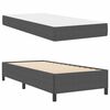vidaXL Bed Frame with Mattress Dark Grey 90 x 200 cm Fabric