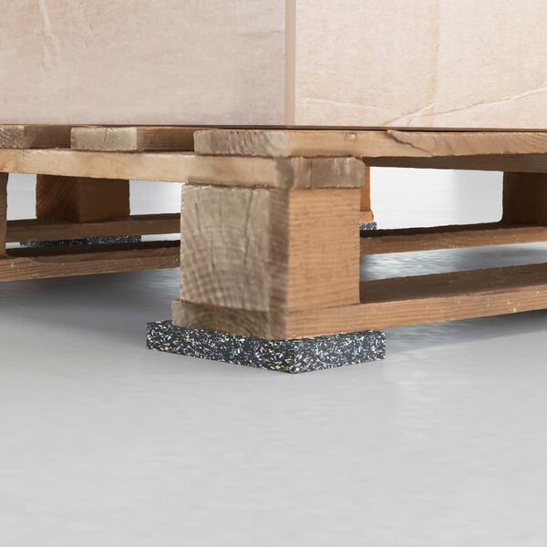 vidaXL Rubber Roller Black Rubber