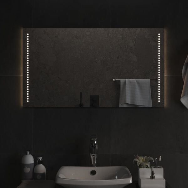 vidaXL LED Bathroom Mirror 90x50 cm