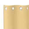 vidaXL Blackout Curtains with Rings 2 pcs Beige 140 x 140 cm Polyester
