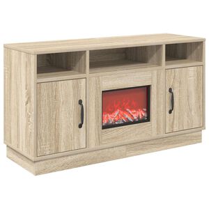 vidaXL Electric Fireplace Sonoma 100 x 33 x 55 cm Engineered wood