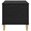 vidaXL Bedside Cabinet Black Oak 60 x 44.5 x 45 cm Engineered Wood