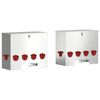 vidaXL Chicken Feeder 2 Silver 60.5 x 29 x 51 cm 25 kg