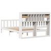 vidaXL Bookcase Bed without Mattress White 160x200 cm Solid Wood Pine