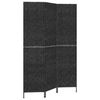 vidaXL Room Divider 3-Panel Black 122x180 cm Water Hyacinth
