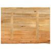 vidaXL Table Top 90x60x2.5 cm Live Edge Solid Wood Mango