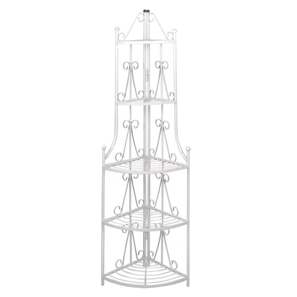 Corner Plant Rack White