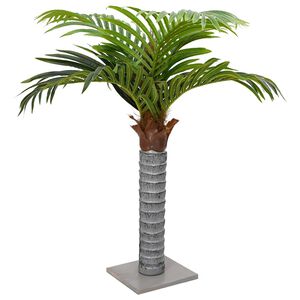 vidaXL Artificial Palm Tree 6 Leaves 100 cm Green