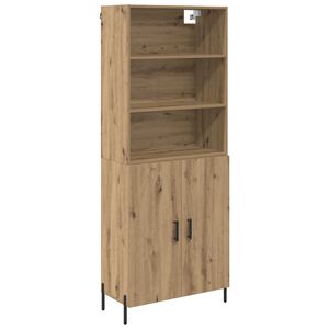 vidaXL Highboard Artisan Oak 69.5 x 32.5 x 180 cm Engineered Wood