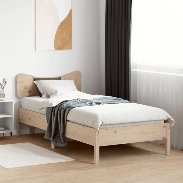 vidaXL Bed Frame without Mattress 100x200 cm Solid Wood Pine