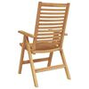 vidaXL Garden Chair 4 pcs Brown 52 x 64.5 x 108 cm Solid teak wood