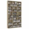 vidaXL CD Cabinet Sonoma Oak 102x23x177.5 cm Engineered Wood