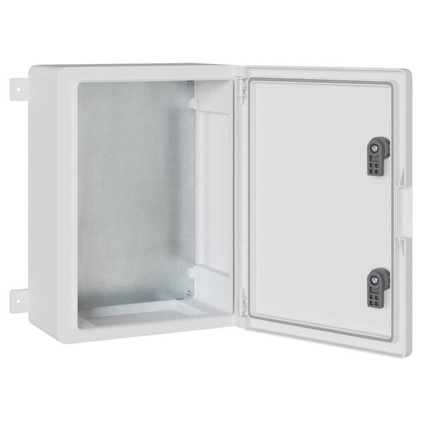 vidaXL Control Cabinet Grey 37 x 16.5 x 40 cm ABS Plastic