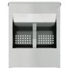 vidaXL Rabbit Feeder Silver 20 x 12.5 x 25 cm Galvanised Steel