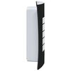 vidaXL Outdoor Wall Light Black 23.5 x 10.5 x 26 cm Stainless steel