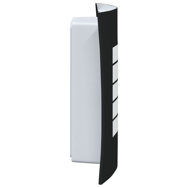 vidaXL Outdoor Wall Light Black 23.5 x 10.5 x 26 cm Stainless steel