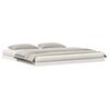 vidaXL Floor Bed Frame White 213.5 x 184 x 9 cm Solid Pine Wood