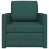 vidaXL Sofa Bed Dark Green 74 x 77 x 81 cm Velvet