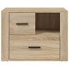 vidaXL Bedside Cabinet Sonoma Oak 60x36x45 cm Engineered Wood
