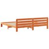 vidaXL Bed Frame without Mattress Wax Brown 180x200 cm Super King Solid Wood Pine