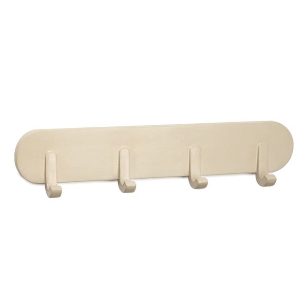 KidsDepot Coat Rack Xavy 51x5.5x9 cm Wood Off-white
