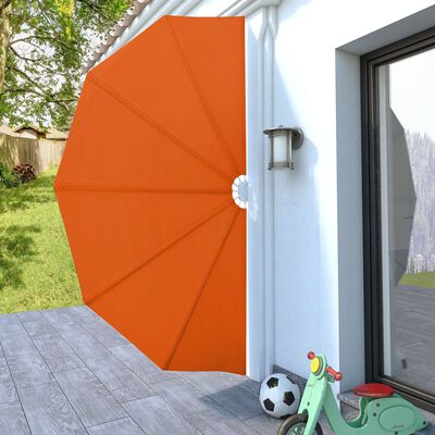 vidaXL Collapsible Terrace Side Awning Terracotta 160 cm