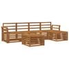 vidaXL Outdoor Sofa Set 6 pcs Natural Solid Acacia Wood