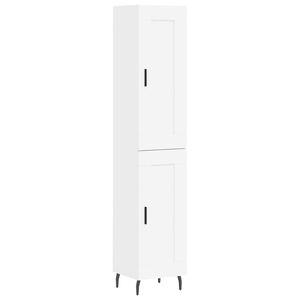 vidaXL Highboard White 34.5x34x180 cm Engineered Wood