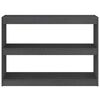 vidaXL Book Cabinet Room Divider Grey 100x30x71.5 cm Pinewood