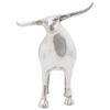 vidaXL Bull Sculpture Silver 20 x 17 x 23 cm Aluminium