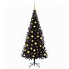 vidaXL Christmas Tree with 300 LEDs with Stand Black 180 cm PVC