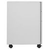 vidaXL Mobile File Cabinet Light Grey 30x45x59 cm Steel