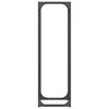vidaXL Firewood Rack Black 25x25x80 cm Cold-rolled steel