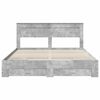 vidaXL Bed Frame Concrete Grey 180 x 200 cm Engineered Wood