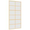 vidaXL Sliding Door Gold 102,5x205 cm Frosted ESG Glass and Aluminium