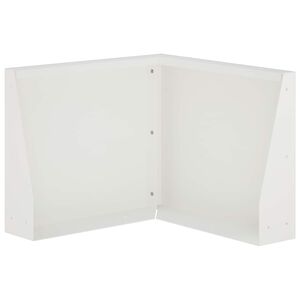 vidaXL Retaining Wall 50 x 50 x 30 cm Steel White