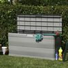 vidaXL Garden Storage Box Grey 117x45x56 cm