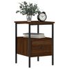 vidaXL Bedside Cabinets 2 pcs Brown Oak 34x36x50 cm Engineered Wood