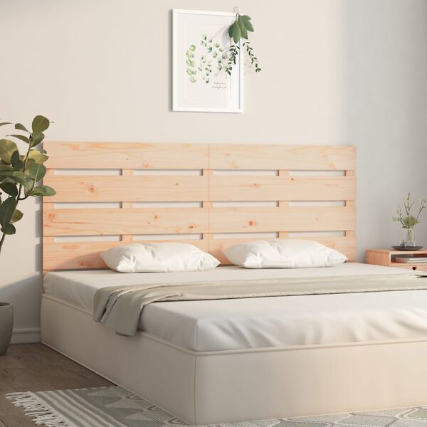 vidaXL Headboard 200x3x80 cm Solid Wood Pine